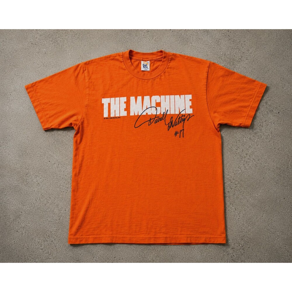 Vintage Darrell Waltrip Tide Racing Team T Shirt Mens L The Machine NASCAR